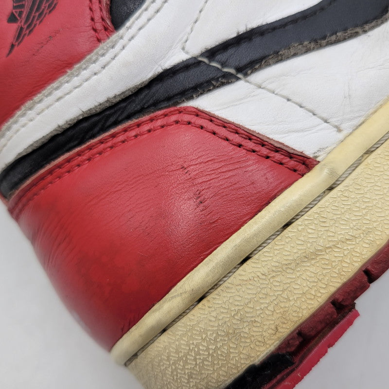 【現状渡し品】【メンズ/レディース】 NIKE ナイキ 130207 101 観賞用 AIR JORDAN 1 RETRO HIGH CHICAGO (1994) エア ジョーダン 1 レトロ ハイ シカゴ スニーカー 靴 160-260526-kh-14-izu サイズ：25 カラー：WHITE/BLACK-RED 万代Net店