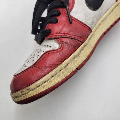 【現状渡し品】【メンズ/レディース】 NIKE ナイキ 130207 101 観賞用 AIR JORDAN 1 RETRO HIGH CHICAGO (1994) エア ジョーダン 1 レトロ ハイ シカゴ スニーカー 靴 160-260526-kh-14-izu サイズ：25 カラー：WHITE/BLACK-RED 万代Net店
