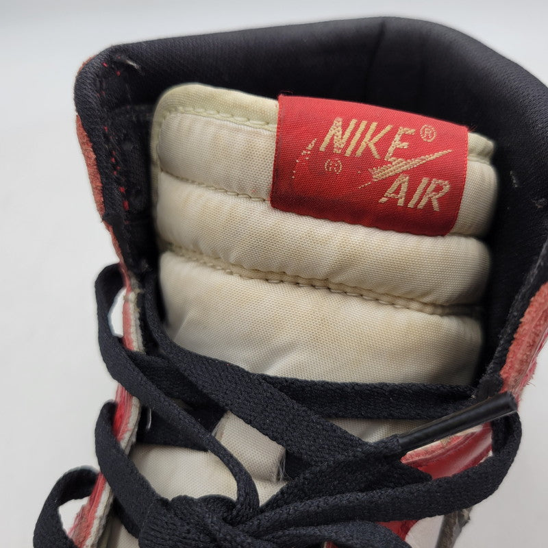 【現状渡し品】【メンズ/レディース】 NIKE ナイキ 130207 101 観賞用 AIR JORDAN 1 RETRO HIGH CHICAGO (1994) エア ジョーダン 1 レトロ ハイ シカゴ スニーカー 靴 160-260526-kh-14-izu サイズ：25 カラー：WHITE/BLACK-RED 万代Net店