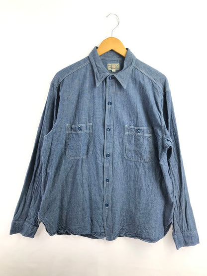 【中古品】【メンズ】 BUZZ RICKSON’S バズリクソンズ L/S CHAMBRAY WORK SHIRT BR25995 シャンブレー ワークシャツ 長袖シャツ 145-260925-na-16-tagh サイズ：18-18 1/2 カラー：ブルー 万代Net店