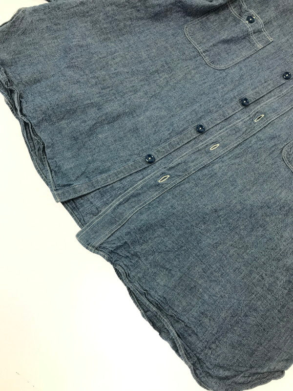 【中古品】【メンズ】 BUZZ RICKSON’S バズリクソンズ L/S CHAMBRAY WORK SHIRT BR25995 シャンブレー ワークシャツ 長袖シャツ 145-260925-na-16-tagh サイズ：18-18 1/2 カラー：ブルー 万代Net店