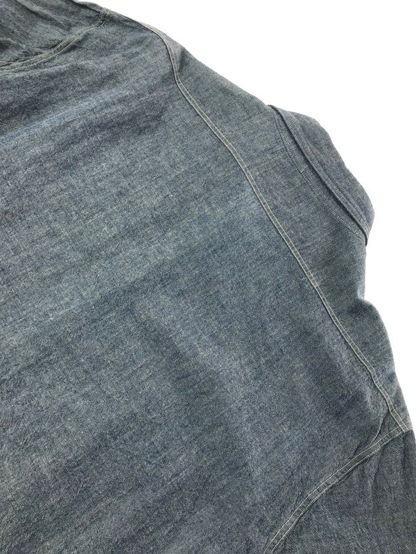 【中古品】【メンズ】 BUZZ RICKSON’S バズリクソンズ L/S CHAMBRAY WORK SHIRT BR25995 シャンブレー ワークシャツ 長袖シャツ 145-260925-na-16-tagh サイズ：18-18 1/2 カラー：ブルー 万代Net店