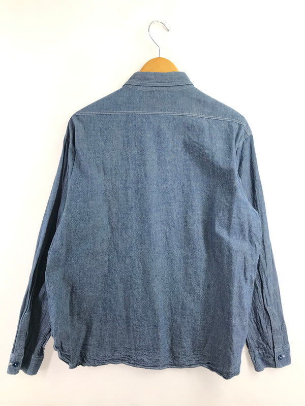 【中古品】【メンズ】 BUZZ RICKSON’S バズリクソンズ L/S CHAMBRAY WORK SHIRT BR25995 シャンブレー ワークシャツ 長袖シャツ 145-260925-na-16-tagh サイズ：18-18 1/2 カラー：ブルー 万代Net店
