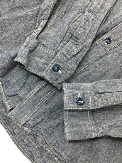 【中古品】【メンズ】 BUZZ RICKSON’S バズリクソンズ L/S CHAMBRAY WORK SHIRT BR25995 シャンブレー ワークシャツ 長袖シャツ 145-260925-na-16-tagh サイズ：18-18 1/2 カラー：ブルー 万代Net店