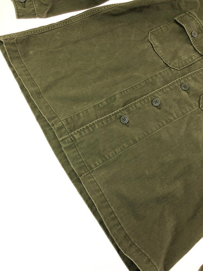 【中古品】【メンズ】 AVIREX アヴィレックス UTILITY SHIRT JACKET 6125138 ユーティリティ シャツ ジャケット ライトアウター 145-260714-rt-06-tag サイズ：2XL カラー：カーキ 万代Net店