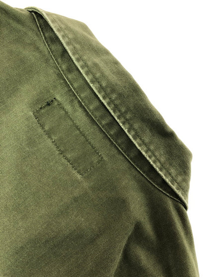 【中古品】【メンズ】 AVIREX アヴィレックス UTILITY SHIRT JACKET 6125138 ユーティリティ シャツ ジャケット ライトアウター 145-260714-rt-06-tag サイズ：2XL カラー：カーキ 万代Net店