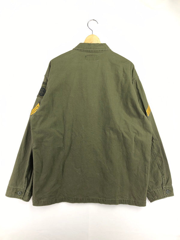 【中古品】【メンズ】 AVIREX アヴィレックス UTILITY SHIRT JACKET 6125138 ユーティリティ シャツ ジャケット ライトアウター 145-260714-rt-06-tag サイズ：2XL カラー：カーキ 万代Net店