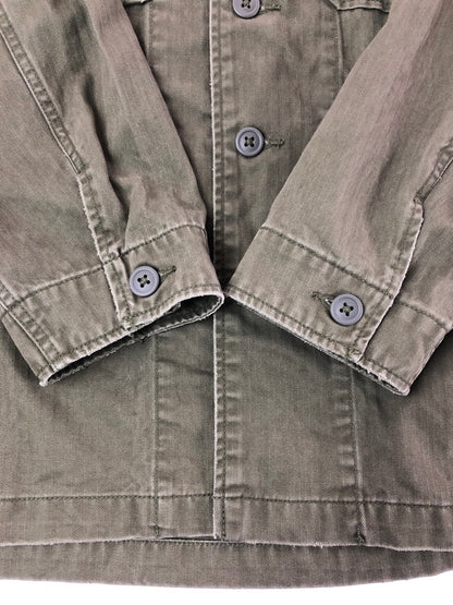 【中古品】【メンズ】 AVIREX アヴィレックス UTILITY SHIRT JACKET 6125138 ユーティリティ シャツ ジャケット ライトアウター 145-260714-rt-06-tag サイズ：2XL カラー：カーキ 万代Net店