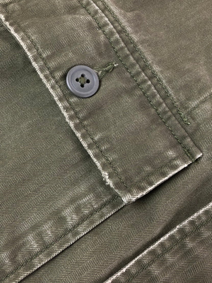 【中古品】【メンズ】 AVIREX アヴィレックス UTILITY SHIRT JACKET 6125138 ユーティリティ シャツ ジャケット ライトアウター 145-260714-rt-06-tag サイズ：2XL カラー：カーキ 万代Net店
