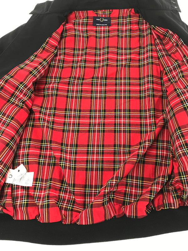 【中古品】【メンズ】 FRED PERRY フレッドペリー HARRINGTON JACKET ハリントンジャケット スイングトップ ライトアウター 141-260711-na-18-tagh サイズ：L カラー：ブラック 万代Net店