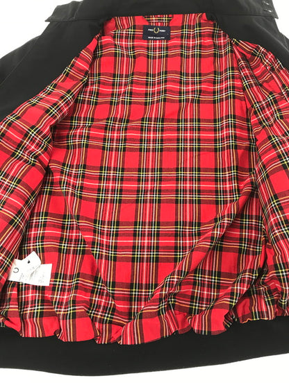 【中古品】【メンズ】 FRED PERRY フレッドペリー HARRINGTON JACKET ハリントンジャケット スイングトップ ライトアウター 141-260711-na-18-tagh サイズ：L カラー：ブラック 万代Net店
