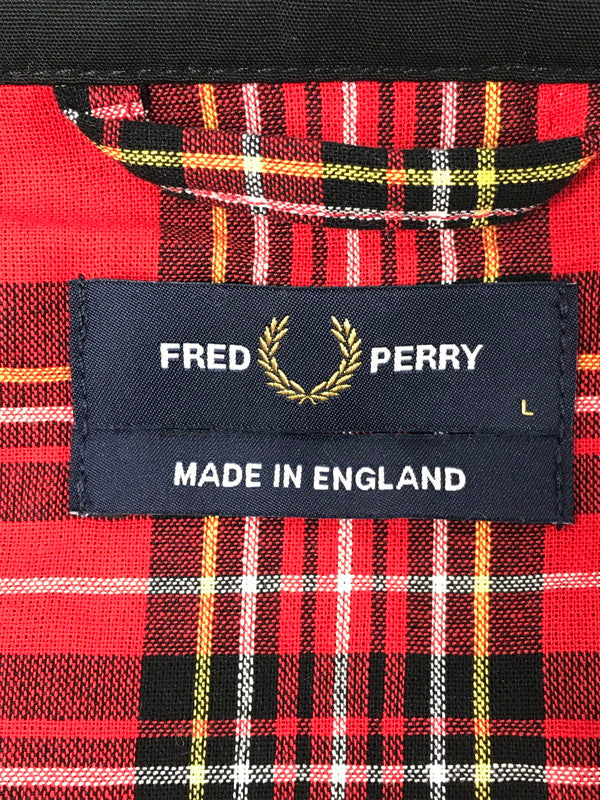 【中古品】【メンズ】 FRED PERRY フレッドペリー HARRINGTON JACKET ハリントンジャケット スイングトップ ライトアウター 141-260711-na-18-tagh サイズ：L カラー：ブラック 万代Net店