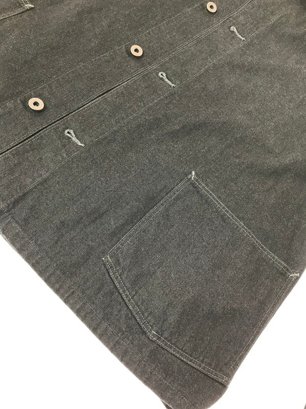 【中古品】【メンズ】 EMON エモン SAGISO(GR) EMU-AF-JAKN010-GR デニムカーバーオール ジャケット ライトアウター 145-260925-na-18-tagh サイズ：4 カラー：ブラック 万代Net店
