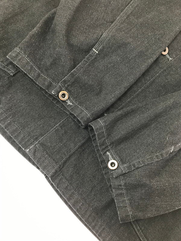 【中古品】【メンズ】 EMON エモン SAGISO(GR) EMU-AF-JAKN010-GR デニムカーバーオール ジャケット ライトアウター 145-260925-na-18-tagh サイズ：4 カラー：ブラック 万代Net店