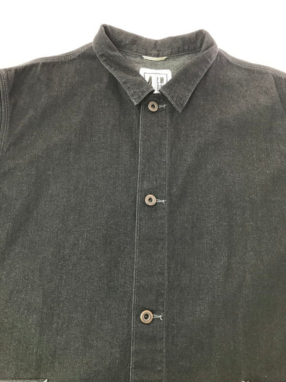 【中古品】【メンズ】 EMON エモン SAGISO(GR) EMU-AF-JAKN010-GR デニムカーバーオール ジャケット ライトアウター 145-260925-na-18-tagh サイズ：4 カラー：ブラック 万代Net店