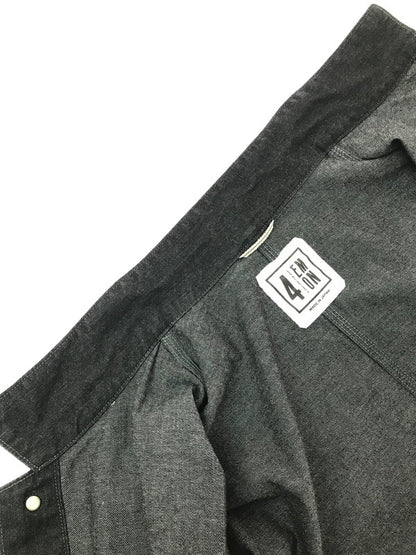 【中古品】【メンズ】 EMON エモン SAGISO(GR) EMU-AF-JAKN010-GR デニムカーバーオール ジャケット ライトアウター 145-260925-na-18-tagh サイズ：4 カラー：ブラック 万代Net店