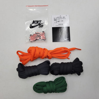 【中古品】【メンズ/レディース】 NIKE SB ナイキエスビー × THERE SKATEBOARDS ゼアスケートボード DUNK LOW QS HF7743-001 ダンク ロー QS スニーカー シューズ 靴 160-260417-as-11-izu サイズ：26cm カラー：BLACK/GORGE GREEN-SUMMIT WHITE 万代Net店