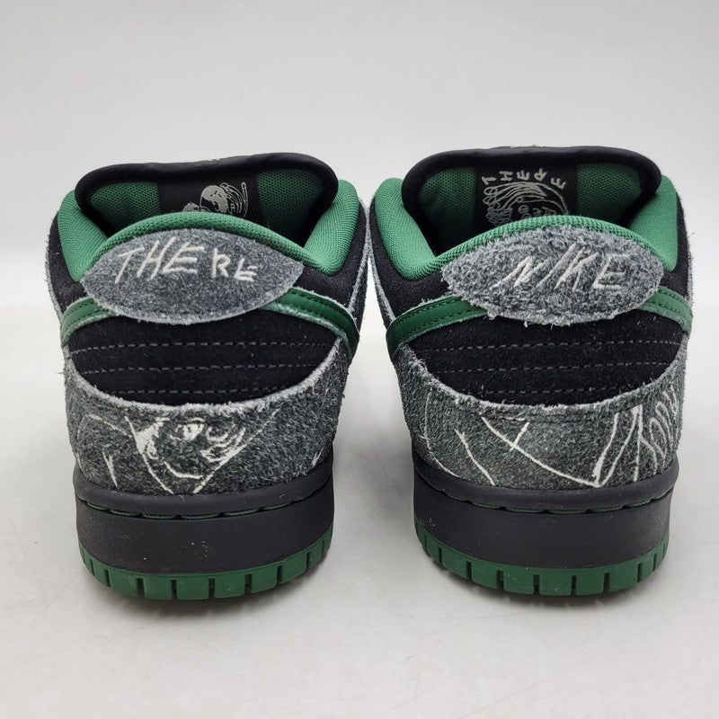 【中古品】【メンズ/レディース】 NIKE SB ナイキエスビー × THERE SKATEBOARDS ゼアスケートボード DUNK LOW QS HF7743-001 ダンク ロー QS スニーカー シューズ 靴 160-260417-as-11-izu サイズ：26cm カラー：BLACK/GORGE GREEN-SUMMIT WHITE 万代Net店