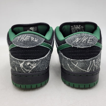 【中古品】【メンズ/レディース】 NIKE SB ナイキエスビー × THERE SKATEBOARDS ゼアスケートボード DUNK LOW QS HF7743-001 ダンク ロー QS スニーカー シューズ 靴 160-260417-as-11-izu サイズ：26cm カラー：BLACK/GORGE GREEN-SUMMIT WHITE 万代Net店