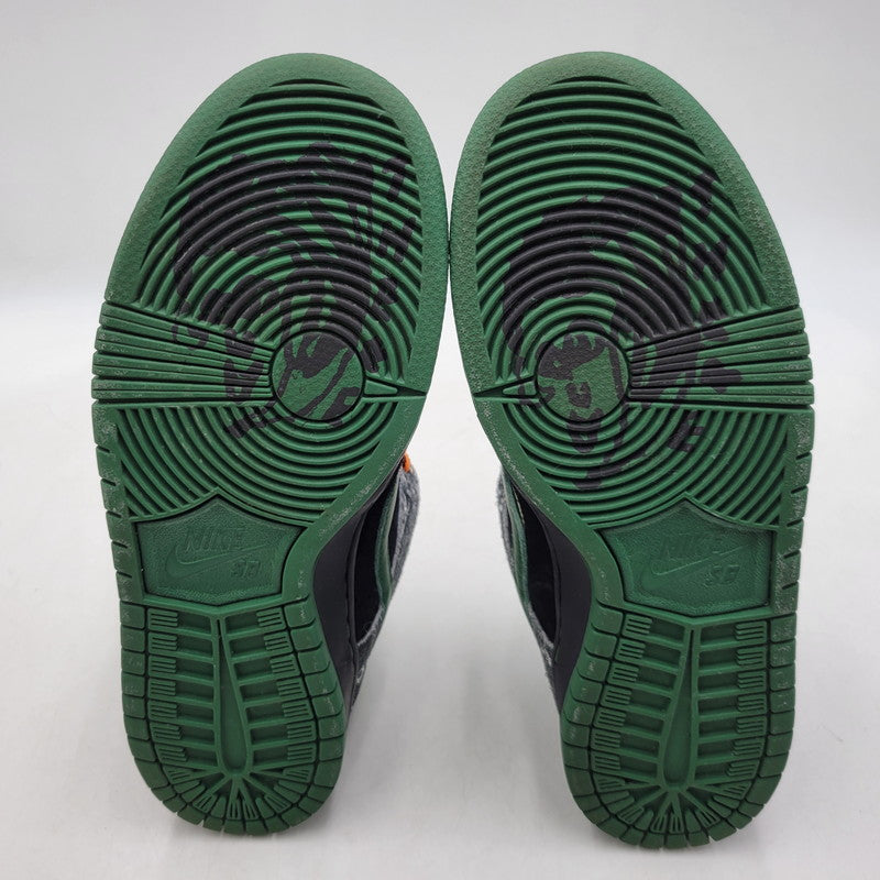【中古品】【メンズ/レディース】 NIKE SB ナイキエスビー × THERE SKATEBOARDS ゼアスケートボード DUNK LOW QS HF7743-001 ダンク ロー QS スニーカー シューズ 靴 160-260417-as-11-izu サイズ：26cm カラー：BLACK/GORGE GREEN-SUMMIT WHITE 万代Net店