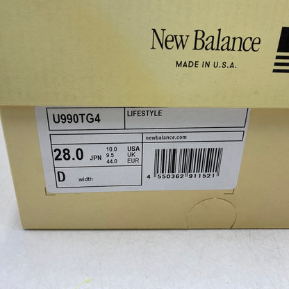 【中古品】【メンズ】 NEW BALANCE ニューバランス U990TG4 990V4 スニーカー シューズ 靴 162-260511-as-21-izu サイズ：28cm カラー：グレー 万代Net店
