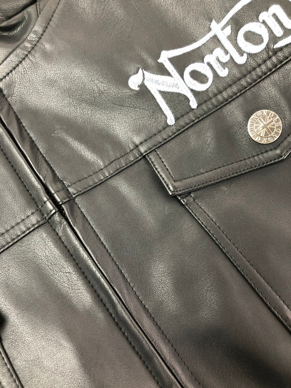 【中古品】【メンズ】 NORTON ノートン PADDED JACKET 233N1606 中綿ジャケット アウター 145-260714-rt-05-tag サイズ：XXXL カラー：ブラック 万代Net店