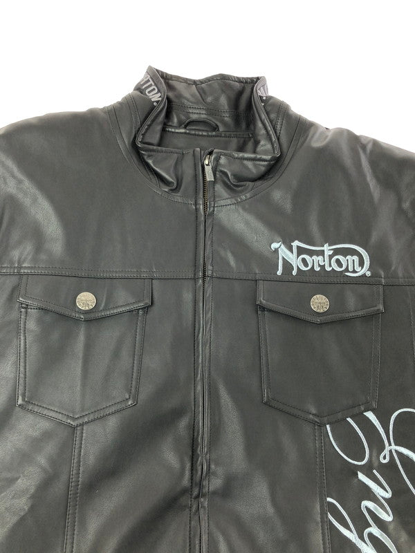 【中古品】【メンズ】 NORTON ノートン PADDED JACKET 233N1606 中綿ジャケット アウター 145-260714-rt-05-tag サイズ：XXXL カラー：ブラック 万代Net店