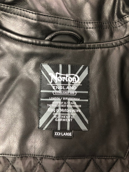 【中古品】【メンズ】 NORTON ノートン PADDED JACKET 233N1606 中綿ジャケット アウター 145-260714-rt-05-tag サイズ：XXXL カラー：ブラック 万代Net店
