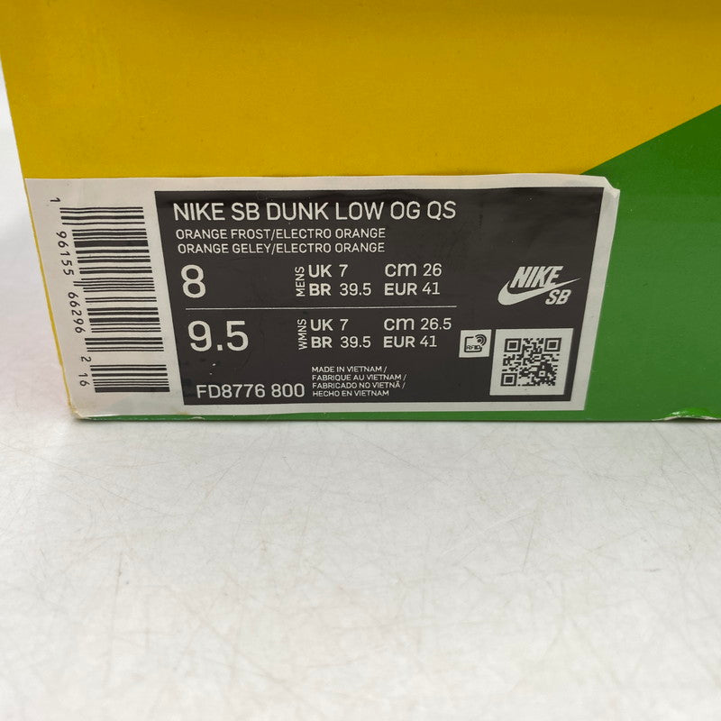 【中古品】【メンズ/レディース】 NIKE × CONCEPTS ナイキ×コンセプツ FD8776-800 SB DUNK LOW SP エスビー ダンク ロー スニーカー シューズ 靴 160-260520-cs-08-izu サイズ：26cm カラー：ORANGE FROST/ELECTRO ORANGE/WHITE 万代Net店
