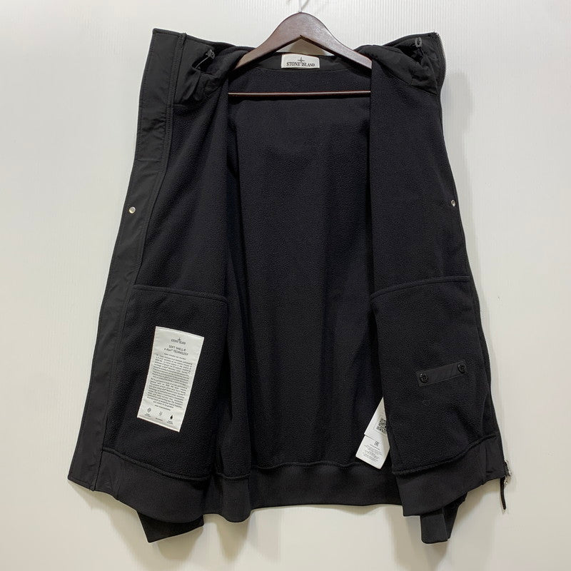 【中古品】【メンズ】 STONE ISLAND ストーンアイランド K2S15Q100010 SOFT SHELL-R_E.DYE TECHNOLOGY ジャケット アウター 141-260907-kh-02-izu サイズ：XL カラー：ブラック 万代Net店