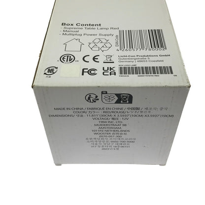 【中古品】【メンズ】 SUPREME シュプリーム 23FW BOX LOGO LAMP ボックス ロゴ ランプ 雑貨 149-260704-na-10-tagh カラー：レッド 万代Net店
