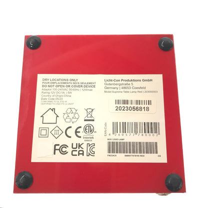 【中古品】【メンズ】 SUPREME シュプリーム 23FW BOX LOGO LAMP ボックス ロゴ ランプ 雑貨 149-260704-na-10-tagh カラー：レッド 万代Net店