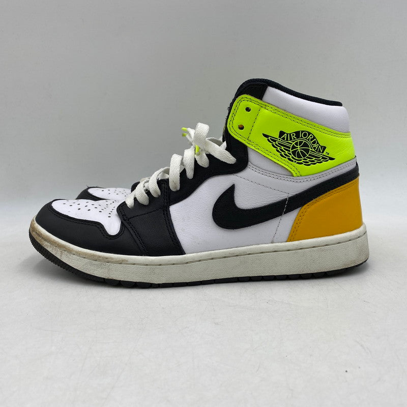 【中古品】【メンズ】 NIKE ナイキ DQ0660-105 AIR JORDAN 1 HIGH GOLF エア ジョーダン ワン ハイ ゴルフ スニーカー シューズ 靴 160-260611-cs-18-izu サイズ：27cm カラー：WHITE/UNIVERSITY GOLD/VOLT/BLACK 万代Net店