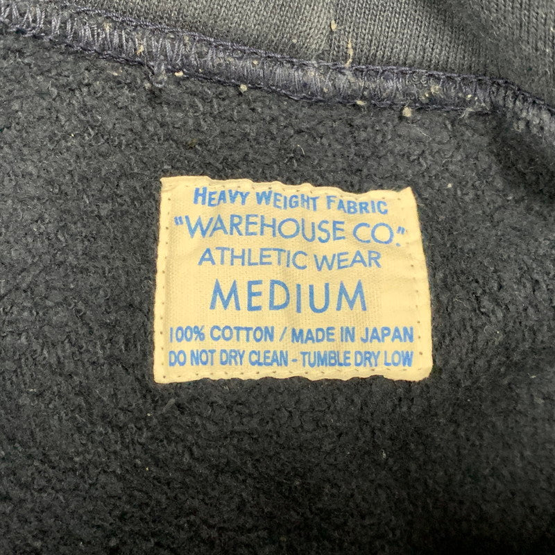 【中古品】【メンズ】 WAREHOUSE ウエアハウス LOT.484 20 HOODED SWEATSHIRT フーデッド スウェットシャツ パーカー トップス 145-260616-kh-02-izu サイズ：M カラー：ネイビー 万代Net店