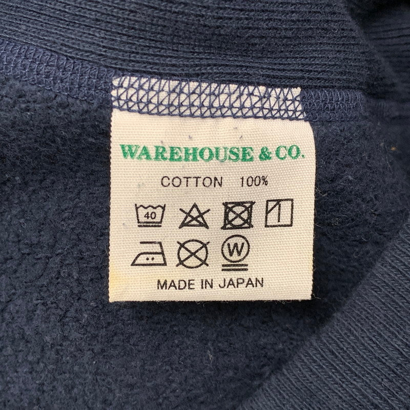 【中古品】【メンズ】 WAREHOUSE ウエアハウス LOT.484 20 HOODED SWEATSHIRT フーデッド スウェットシャツ パーカー トップス 145-260616-kh-02-izu サイズ：M カラー：ネイビー 万代Net店
