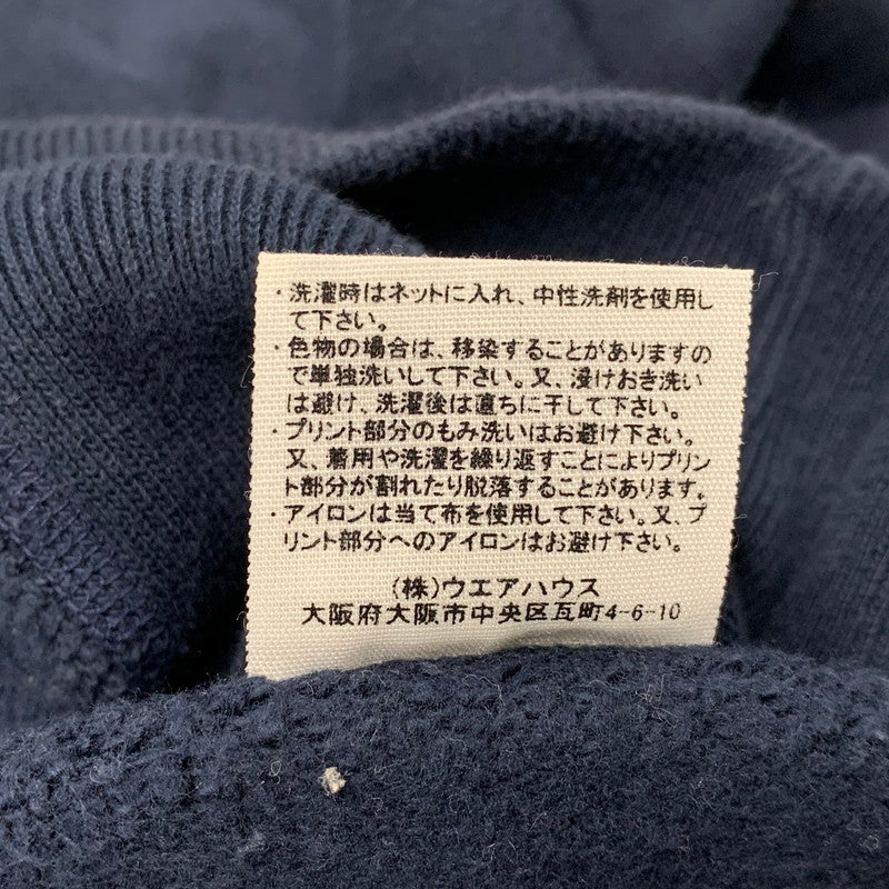 【中古品】【メンズ】 WAREHOUSE ウエアハウス LOT.484 20 HOODED SWEATSHIRT フーデッド スウェットシャツ パーカー トップス 145-260616-kh-02-izu サイズ：M カラー：ネイビー 万代Net店