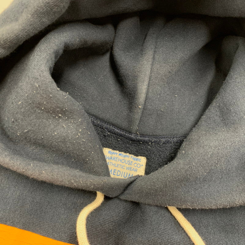 【中古品】【メンズ】 WAREHOUSE ウエアハウス LOT.484 20 HOODED SWEATSHIRT フーデッド スウェットシャツ パーカー トップス 145-260616-kh-02-izu サイズ：M カラー：ネイビー 万代Net店