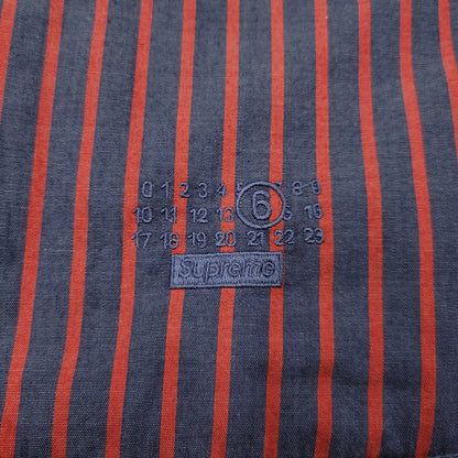 【中古品】【メンズ】 SUPREME シュプリーム× MM6 MAISON MARGIELA PADDED SHIRT エムエムシックス メゾン マルジェラ パデッド シャツ アウター 149-260908-kh-02-izu サイズ：XL カラー：ネイビー×レッド 万代Net店