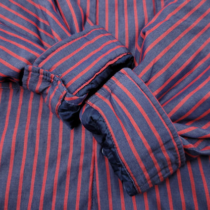 【中古品】【メンズ】 SUPREME シュプリーム× MM6 MAISON MARGIELA PADDED SHIRT エムエムシックス メゾン マルジェラ パデッド シャツ アウター 149-260908-kh-02-izu サイズ：XL カラー：ネイビー×レッド 万代Net店