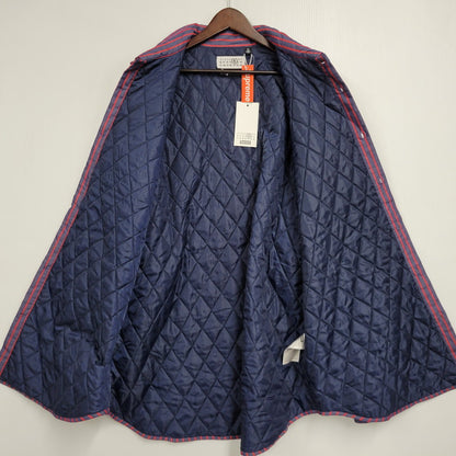 【中古品】【メンズ】 SUPREME シュプリーム× MM6 MAISON MARGIELA PADDED SHIRT エムエムシックス メゾン マルジェラ パデッド シャツ アウター 149-260908-kh-02-izu サイズ：XL カラー：ネイビー×レッド 万代Net店