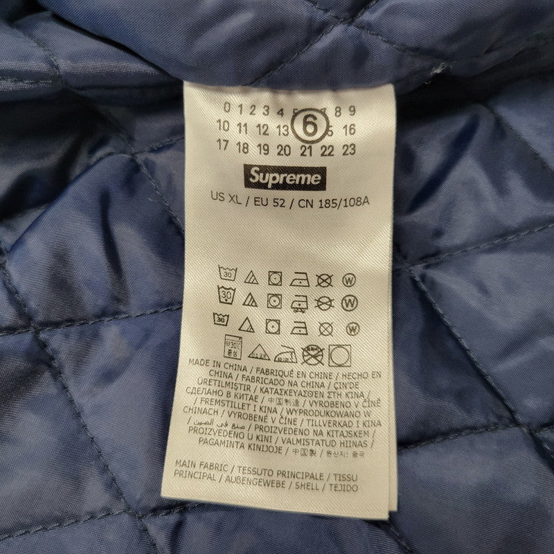 【中古品】【メンズ】 SUPREME シュプリーム× MM6 MAISON MARGIELA PADDED SHIRT エムエムシックス メゾン マルジェラ パデッド シャツ アウター 149-260908-kh-02-izu サイズ：XL カラー：ネイビー×レッド 万代Net店