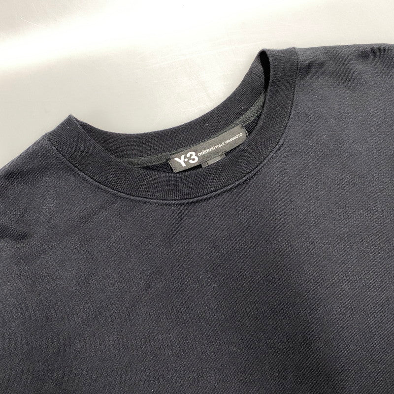 【中古品】【メンズ】 Y-3 ワイスリー FS3398 20SS U CRFT GRAPHIC CREW SWEATSHIRT グラフィック クルー スウェットシャツ トップス 長袖 147-260518-cs-06-izu サイズ：L カラー：ブラック 万代Net店