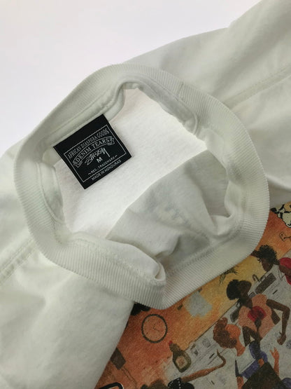 【中古品】【メンズ】 STUSSY ステューシー × DENIM TEARS デニム ティアーズ ANNIE LEE TEE アニメ リー Tシャツ 半袖Tシャツ 142-260523-rt-19-tagh サイズ：M カラー：ホワイト 万代Net店