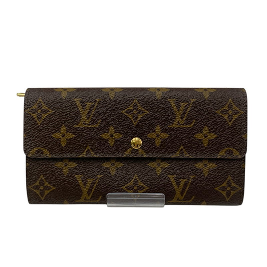 【中古品】【メンズ/レディース】 LOUIS VUITTON ルイ・ヴィトン M61724 MI1912 モノグラム ポシェット ポルトモネ クレディ 財布 179-260519-kh-08-izu カラー：ブラウン 万代Net店