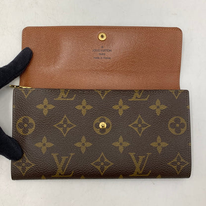 【中古品】【メンズ/レディース】 LOUIS VUITTON ルイ・ヴィトン M61724 MI1912 モノグラム ポシェット ポルトモネ クレディ 財布 179-260519-kh-08-izu カラー：ブラウン 万代Net店