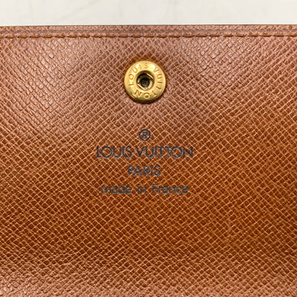 【中古品】【メンズ/レディース】 LOUIS VUITTON ルイ・ヴィトン M61724 MI1912 モノグラム ポシェット ポルトモネ クレディ 財布 179-260519-kh-08-izu カラー：ブラウン 万代Net店