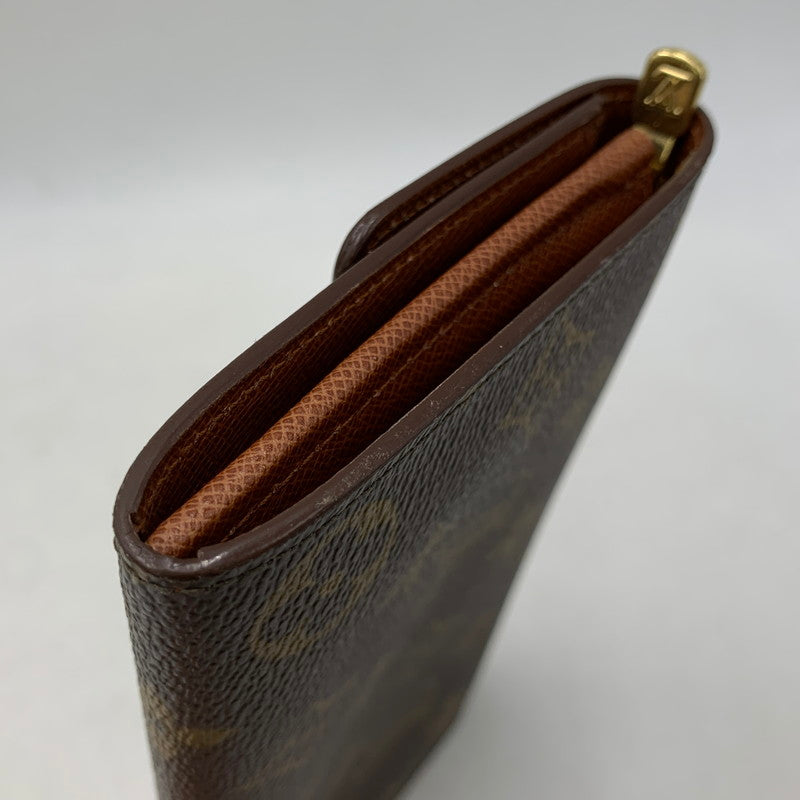 【中古品】【メンズ/レディース】 LOUIS VUITTON ルイ・ヴィトン M61724 MI1912 モノグラム ポシェット ポルトモネ クレディ 財布 179-260519-kh-08-izu カラー：ブラウン 万代Net店