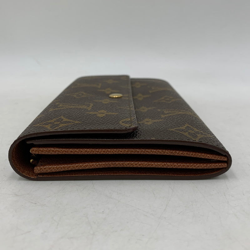 【中古品】【メンズ/レディース】 LOUIS VUITTON ルイ・ヴィトン M61724 MI1912 モノグラム ポシェット ポルトモネ クレディ 財布 179-260519-kh-08-izu カラー：ブラウン 万代Net店