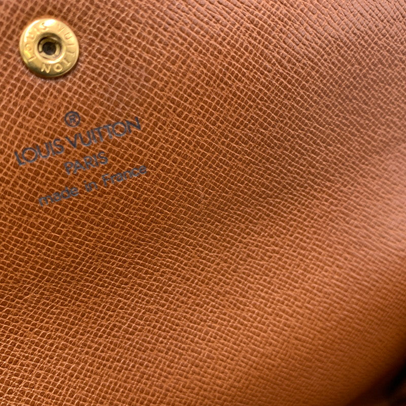 【中古品】【メンズ/レディース】 LOUIS VUITTON ルイ・ヴィトン M61724 MI1912 モノグラム ポシェット ポルトモネ クレディ 財布 179-260519-kh-08-izu カラー：ブラウン 万代Net店