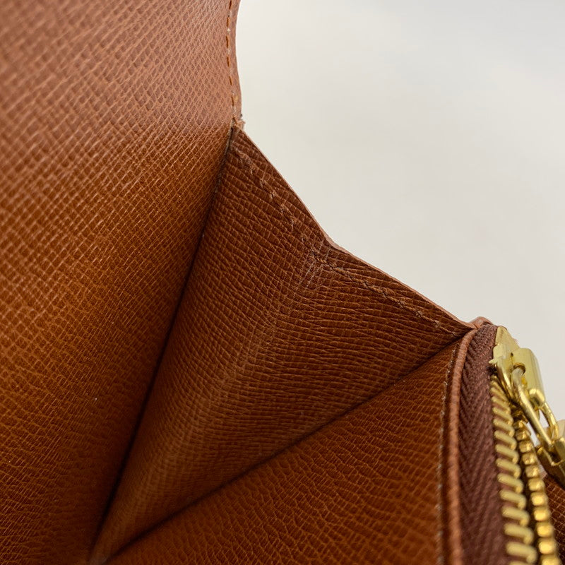 【中古品】【メンズ/レディース】 LOUIS VUITTON ルイ・ヴィトン M61724 MI1912 モノグラム ポシェット ポルトモネ クレディ 財布 179-260519-kh-08-izu カラー：ブラウン 万代Net店